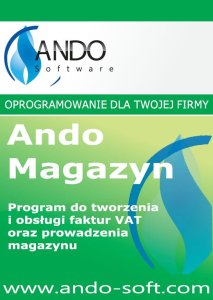 Ando Magazyn 2026 PL KSeF - program magazynowy i do rachunków faktur z/bez VAT - licencja dożywotnia - oficjalna polska dystrybucja