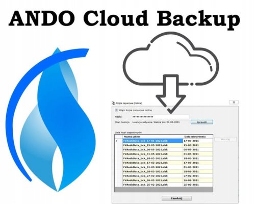 Ando Cloud Backup 2026 PL - kopia zapasowa danych Ando - oficjalna polska dystrybucja