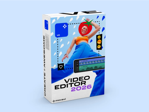 Movavi Video Editor Plus 2026 PL - edycja montowanie filmów wideo - oficjalna polska dystrybucja