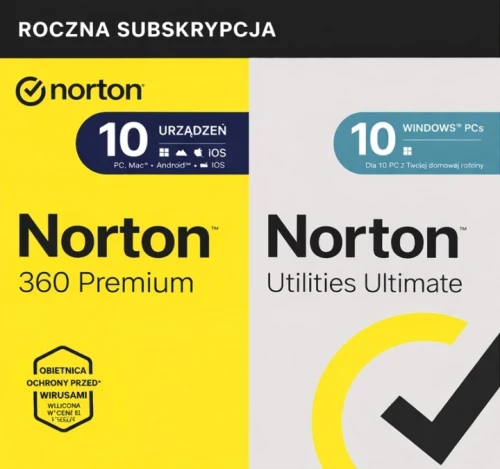 Norton 360 Premium z Utilities Ultimate | 10 urządzeń | 1 rok